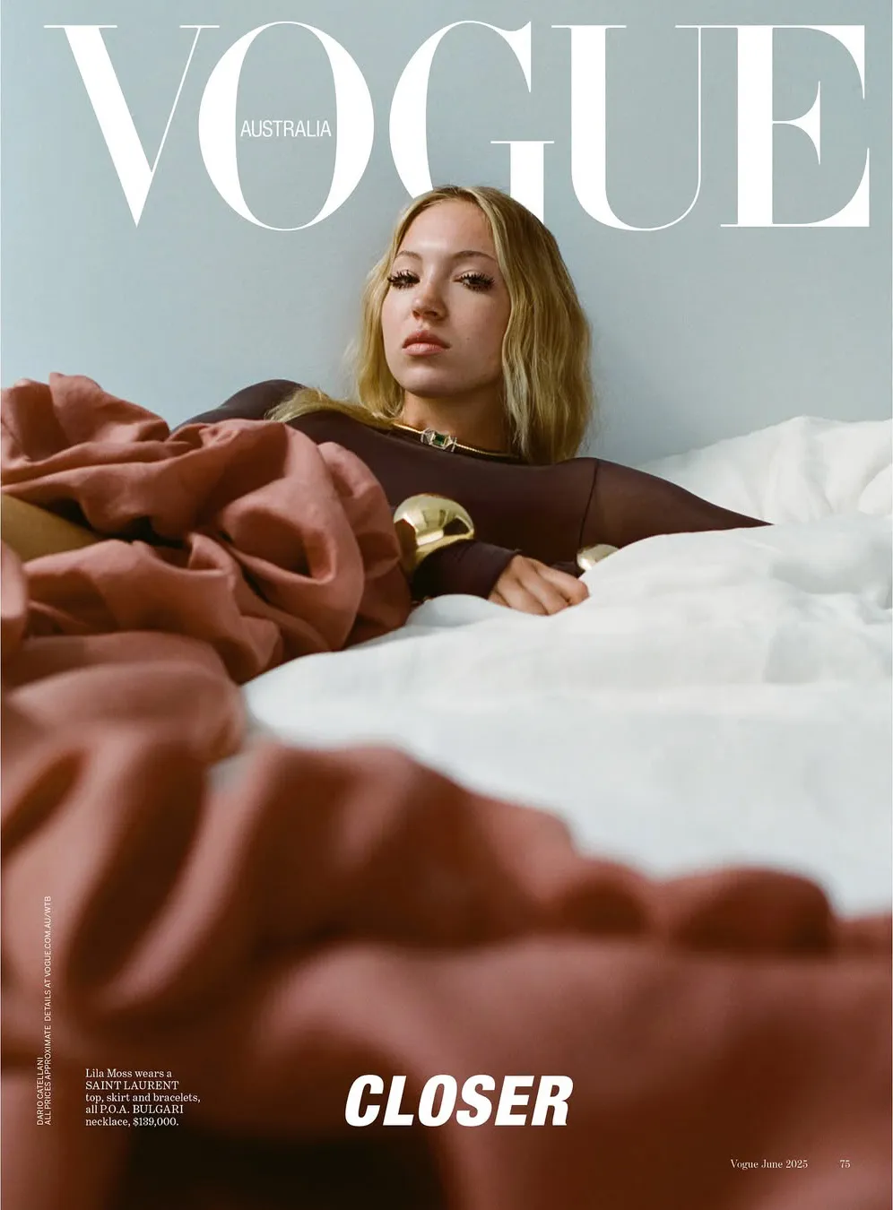 Vogue Australia featuring Lila Moss - ALIGN Production